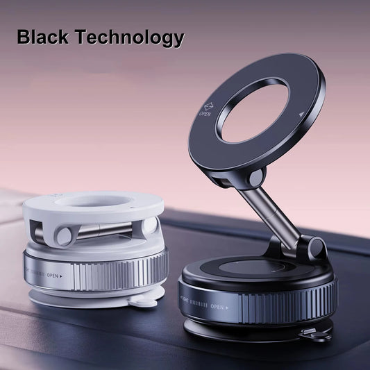 360° Magnetic Car Phone Holder with Adjustable Suction Cup Mount