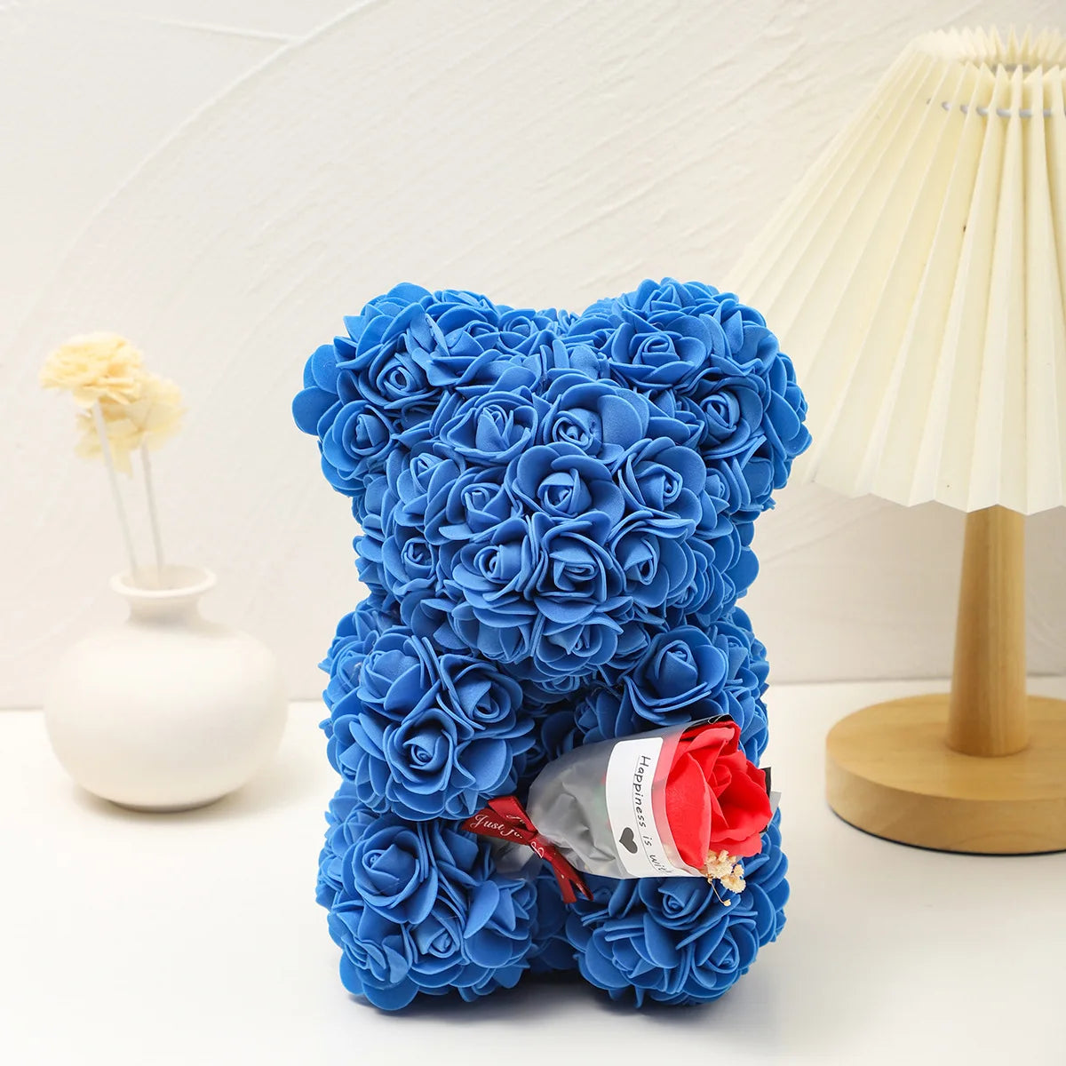 Rose Bear Bouquet Foam Flower Teddy Bear Gift for Weddings