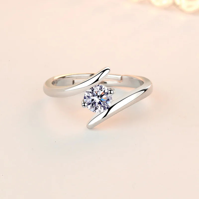 925 Sterling Silver Ring with Zircon for Women