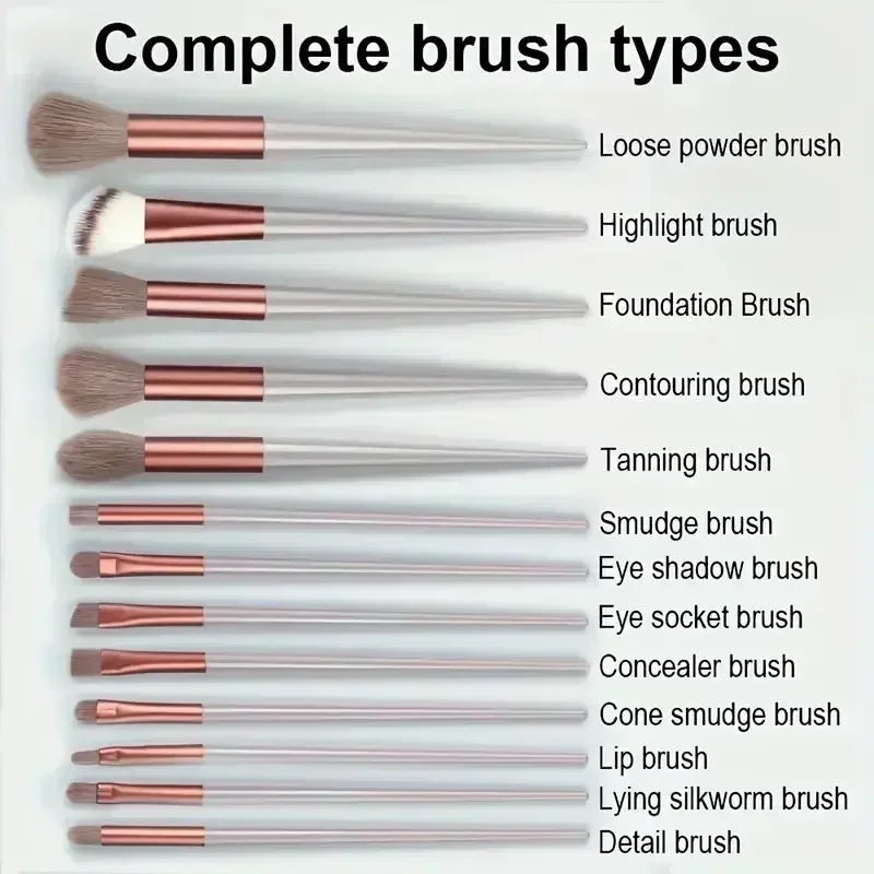 Makeup Brush Set, Soft Foundation, Eyeshadow & Blending Brushes