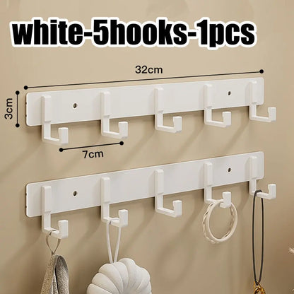 Adhesive Wall Hooks – No Drill Stainless Steel Towel & Robe Hanger