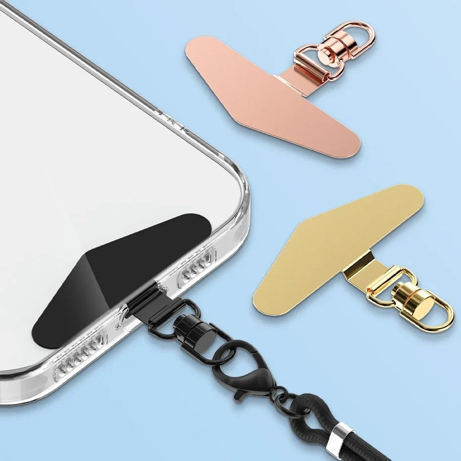 Phone Lanyard Patch – 360° Rotation Metal Tether Tab for Cell Phones