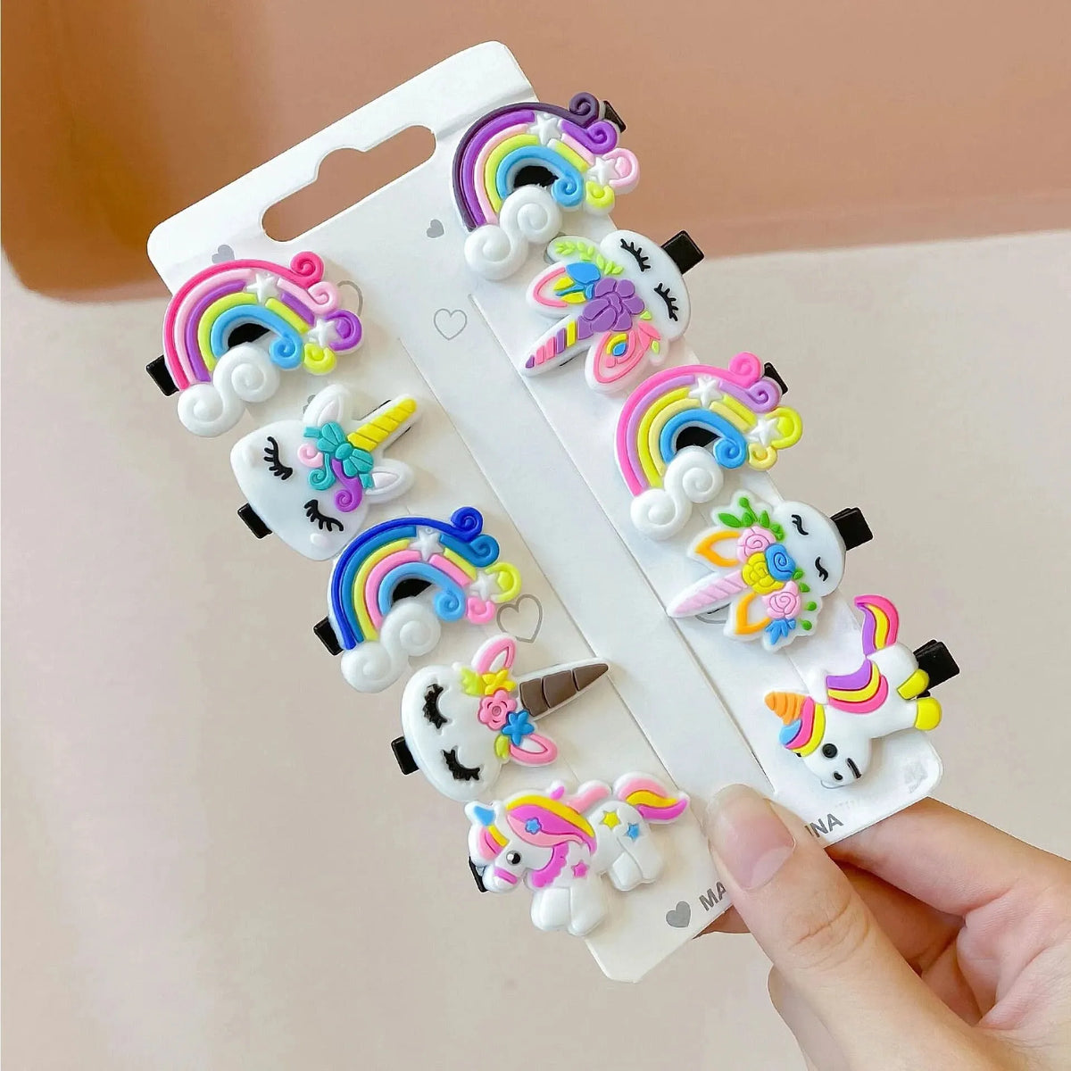 Girls Hair Clips 10PCS Cute Cartoon Barrettes Hair Accessories