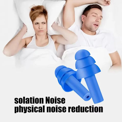 Reusable Silicone Ear Plugs for Sleeping, Swimming & Noise Reduction