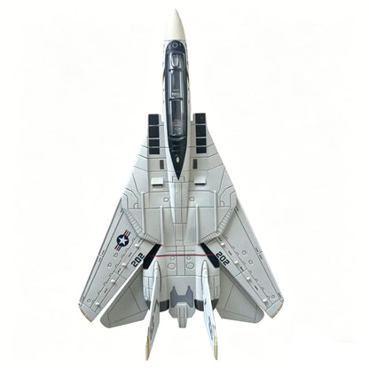 1/72 Scale F-14 Tomcat Fighter Jet Model Kit, Unassembled Military Aircraft Display Toy for Adults & Kids, Perfect Birthday Gift