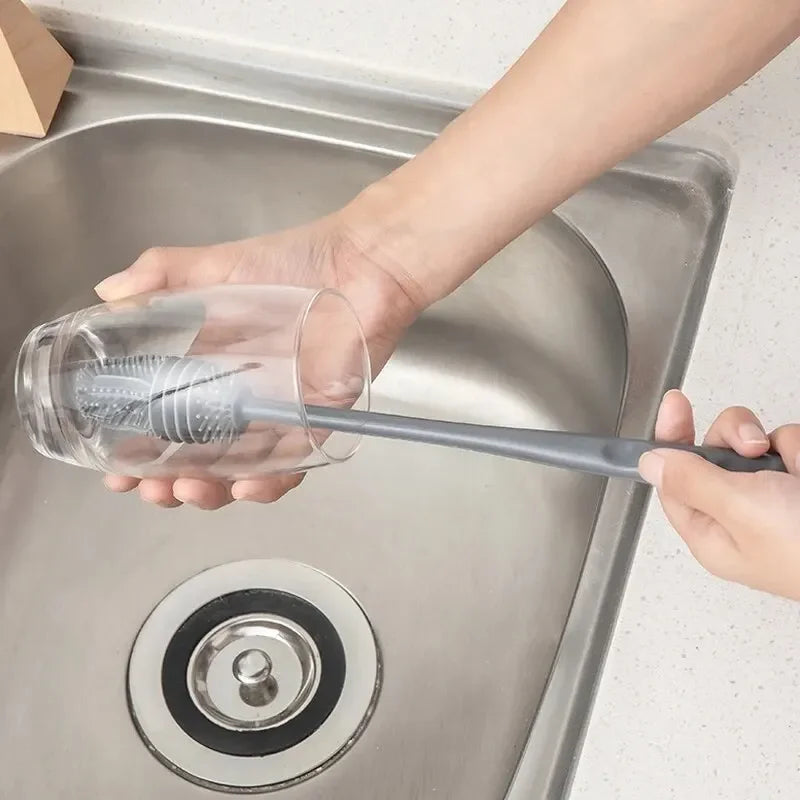 Silicone Bottle Brush – Long Handle Cup Cleaning Tool
