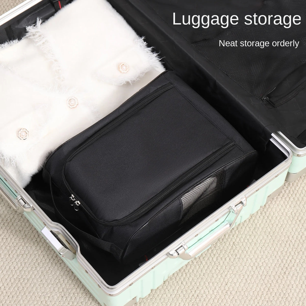 Golf Shoe Bag Portable Oxford Travel Shoe Carrier