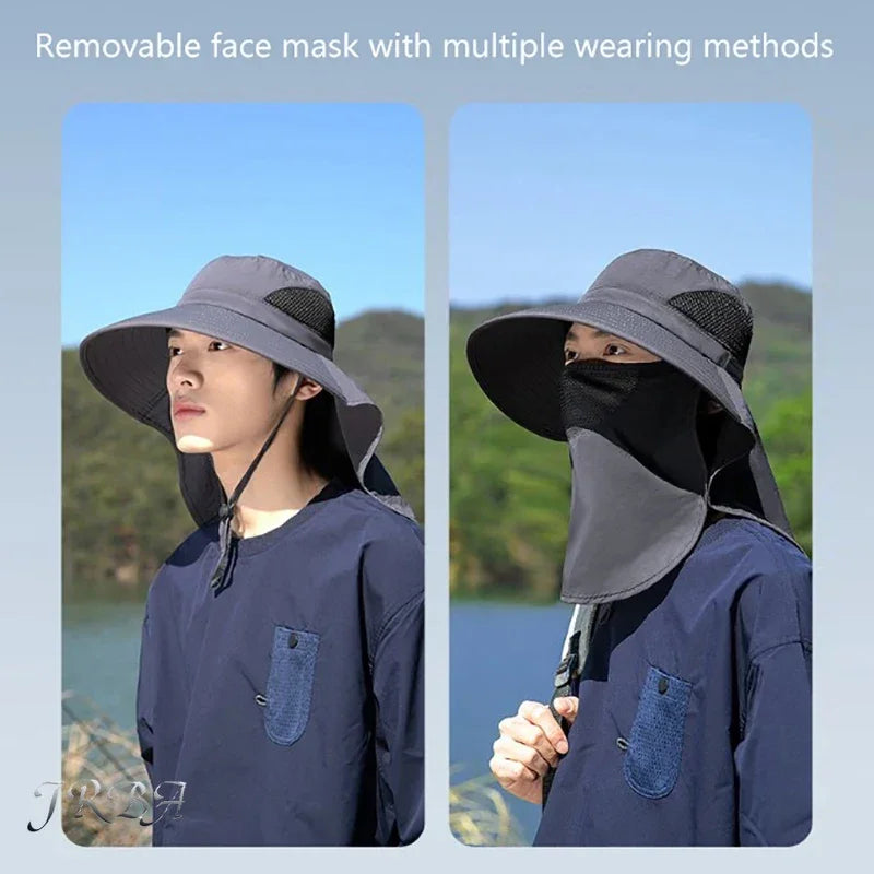 Sun Hat with Neck Flap for Fishing, Hiking & Outdoor Activities