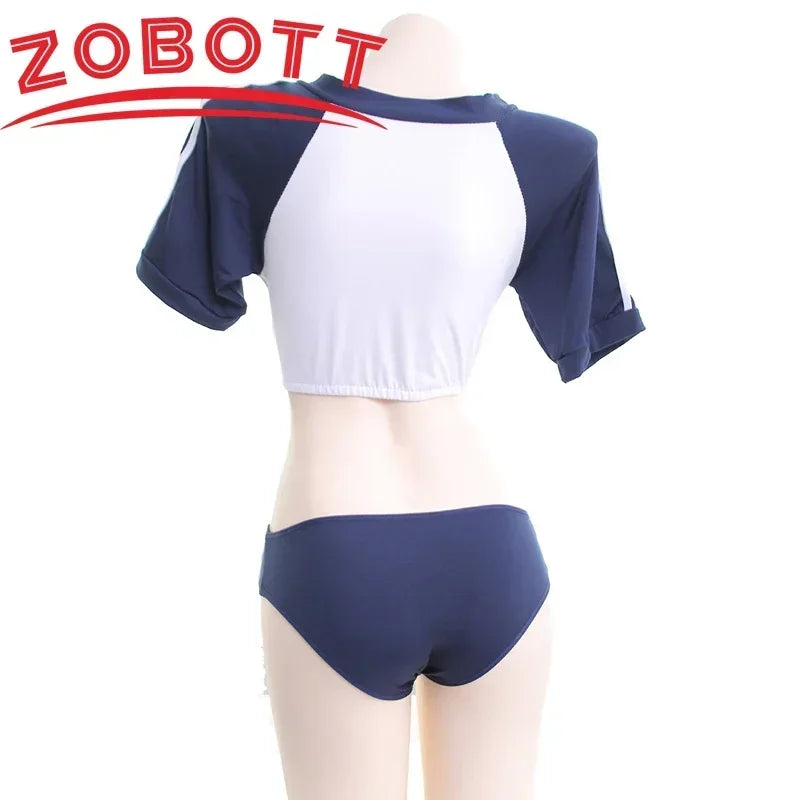 School Student Uniform Cosplay Costumes Cheerleader Uniform Costume School Girl Sports Sukumizu Cosplay