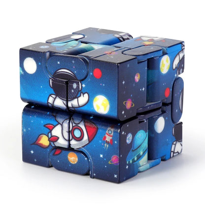 Infinity Fidget Cube – Colorful Folding Desk Fidget Toy