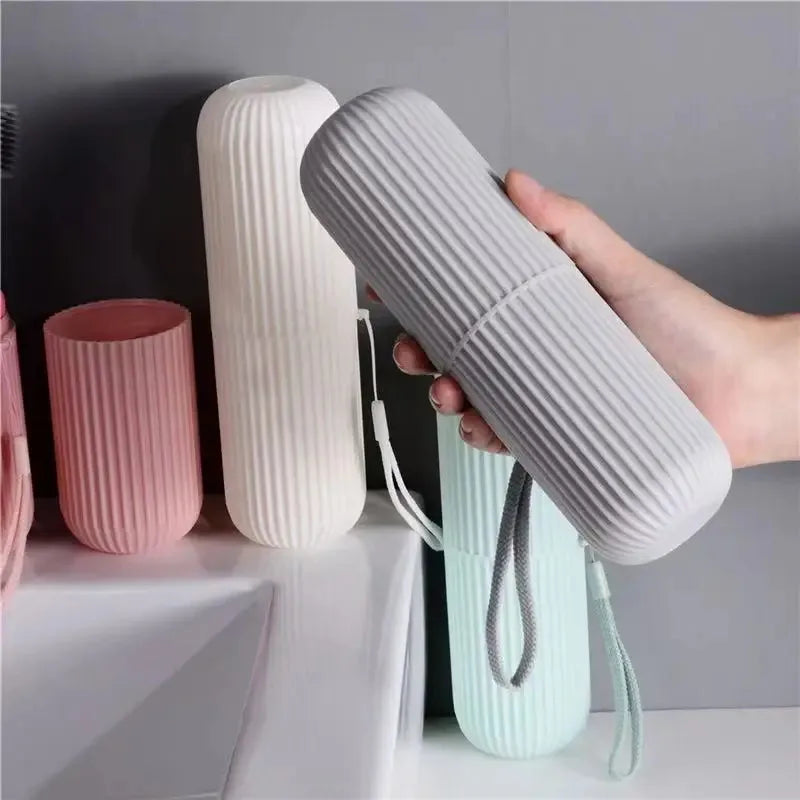 Toothbrush Travel Case with Protective Holder and Ventilation