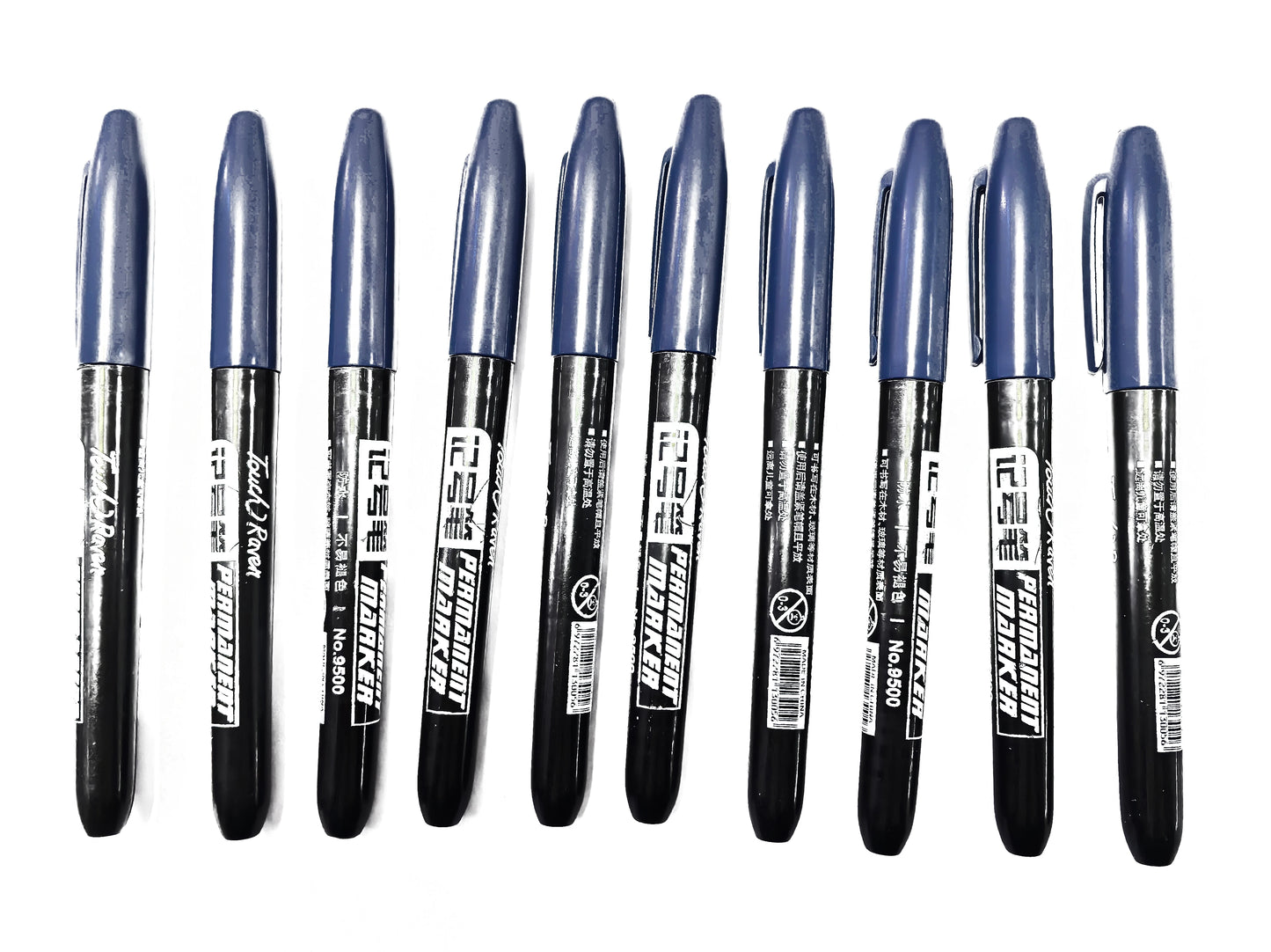Permanent Markers 6-Piece Set with Waterproof Fine Tip Ink