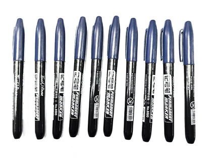 Permanent Markers 6-Piece Set with Waterproof Fine Tip Ink