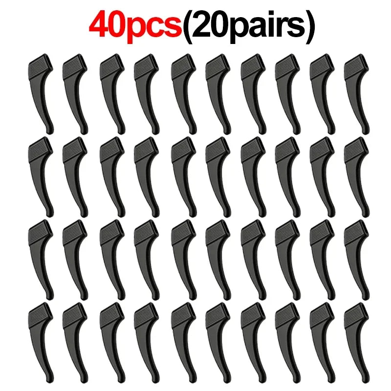 Silicone Glasses Ear Hooks Anti-Slip Eyewear Holders 1 Pair
