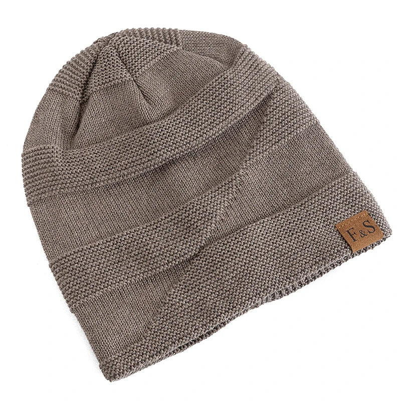 Winter Beanie Hat – Fur Lined Slouchy Knit Cap for Men & Women