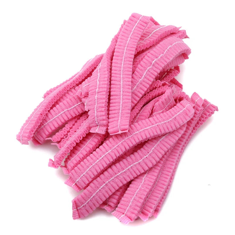 Disposable Shower Caps – 100 Pack Elastic Hair Covers