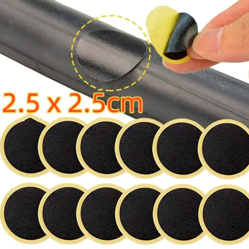 Bike Tire Repair Patches Glue-Free Quick Fix Puncture Patch Set