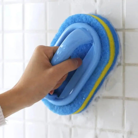 Kitchen Cleaning Sponge with Handle – Easy Grip Scrubber
