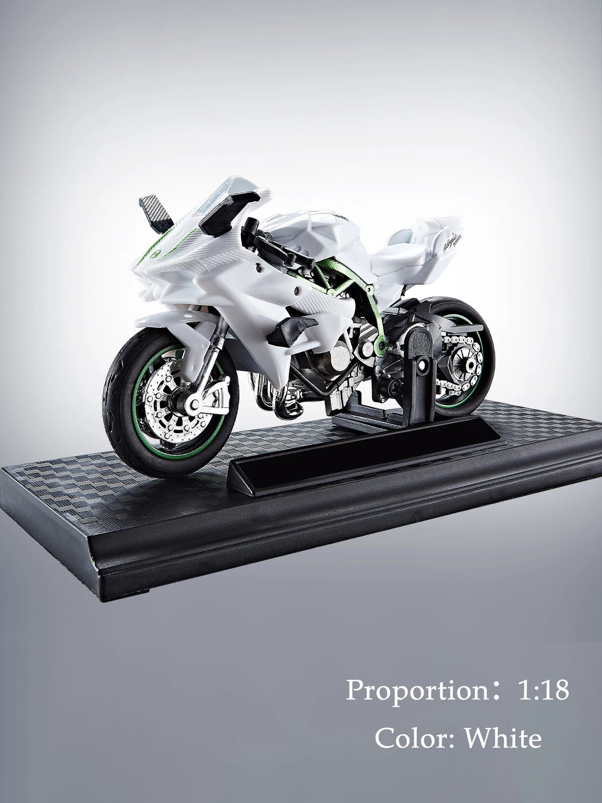 Model Diecast Motocycle Toys Ornament, 1:18/1:36 Car Rotating Rubber Rires Desktop Ornament Gifts