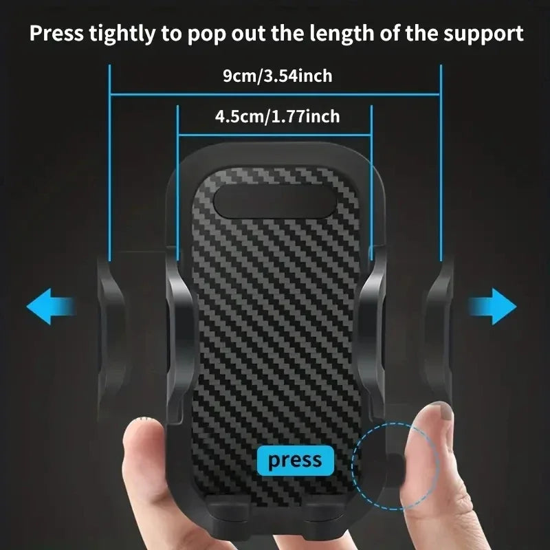 Car Phone Holder with 360° Windshield Mount for Smartphones