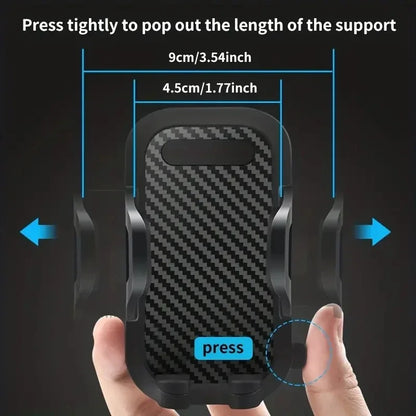 Car Phone Holder with 360° Windshield Mount for Smartphones