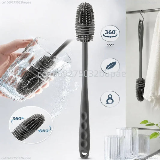 Silicone Bottle Brush – Long Handle Cup Cleaning Tool