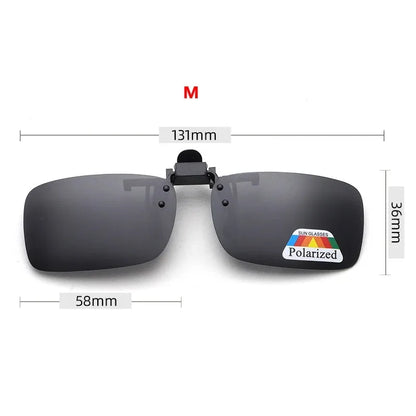 Polarized Clip-On Sunglasses Flip Up UV Protection Lens Clips
