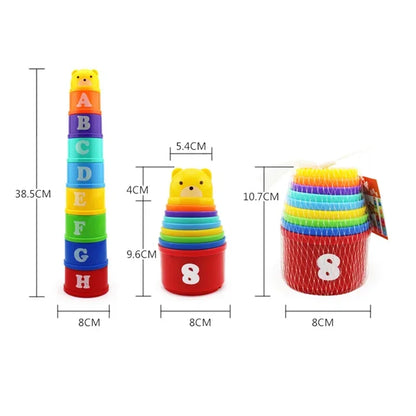 Stacking Cups Game – Speed Challenge Educational Toy for Kids