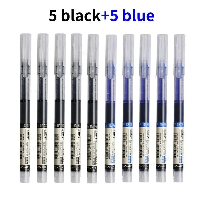 10 Pack Color Gel Pens 0.5mm Quick Dry for Writing and Note Taking
