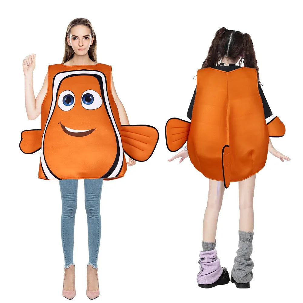 Clownfish Costume for Adults – Funny Cosplay Halloween Party Outfit