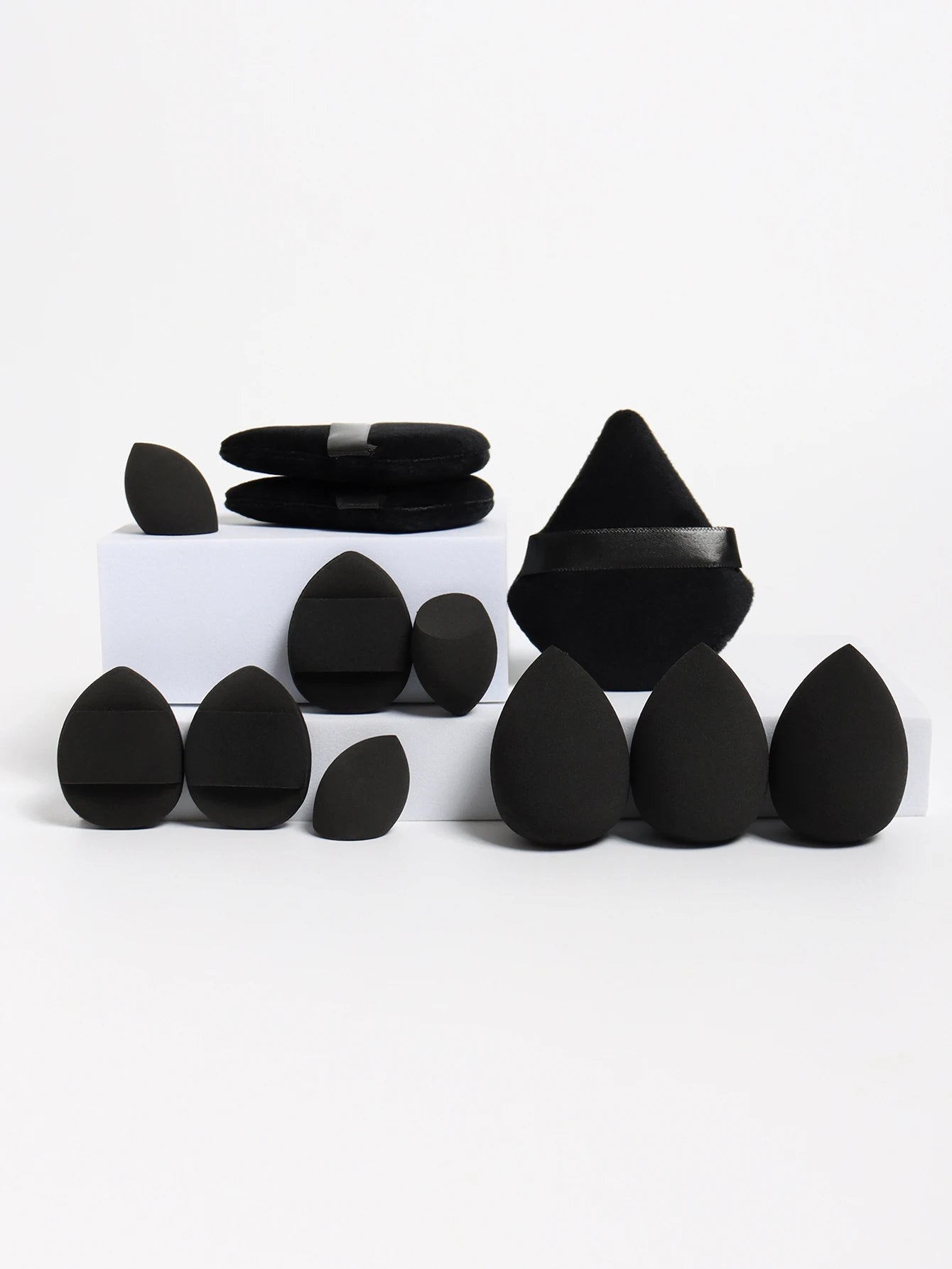 12-Piece Makeup Sponge Set with Powder Puffs and Beauty Blenders