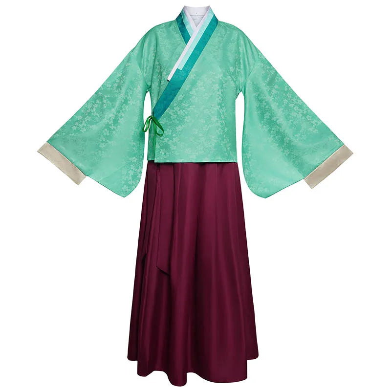 Women’s Anime Cosplay Costume – Kimono Top & Skirt Dress-Up Set