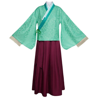 Women’s Anime Cosplay Costume – Kimono Top & Skirt Dress-Up Set