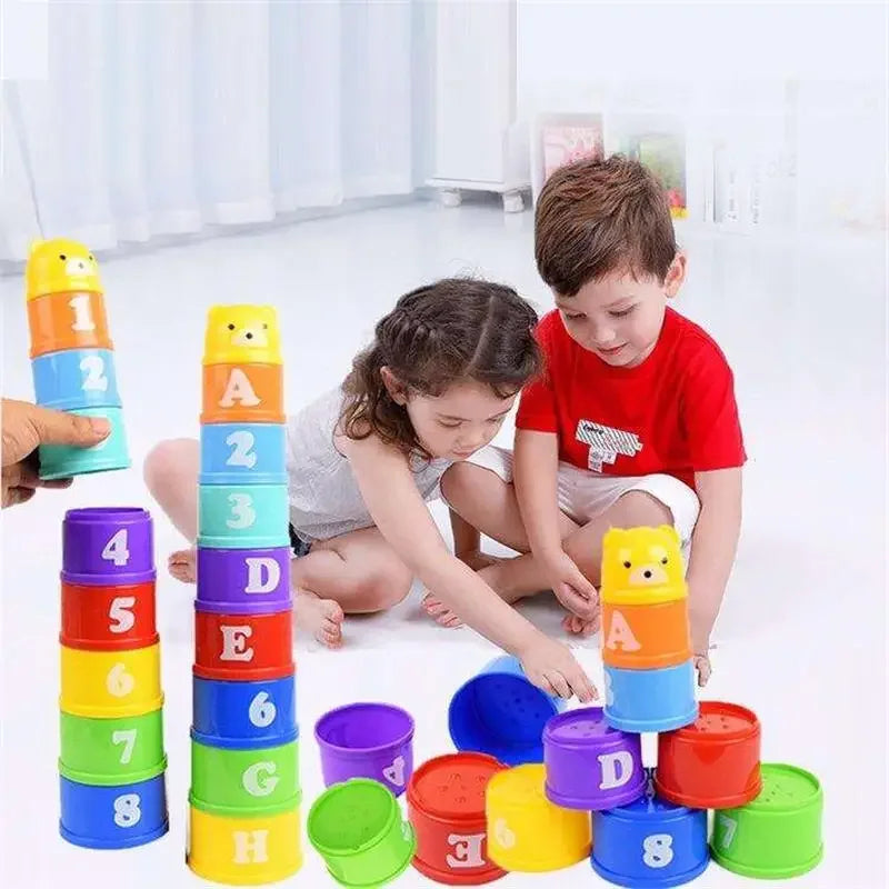 Stacking Cups Game – Speed Challenge Educational Toy for Kids