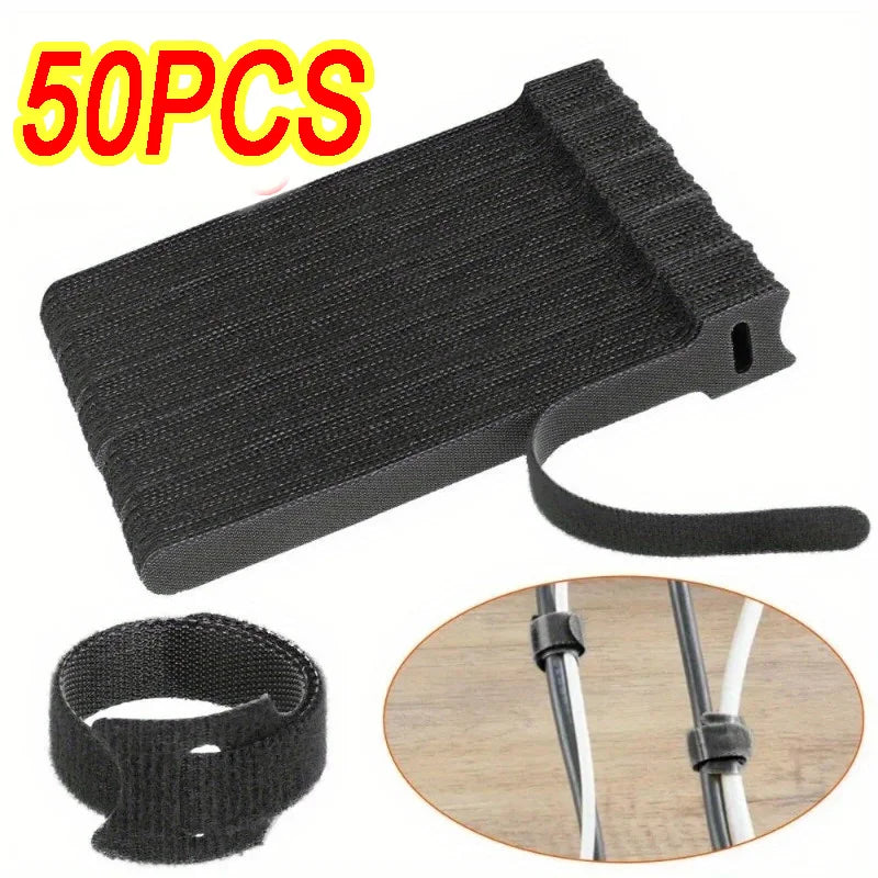 Reusable Cable Ties for Cord and Wire Management 50PCS