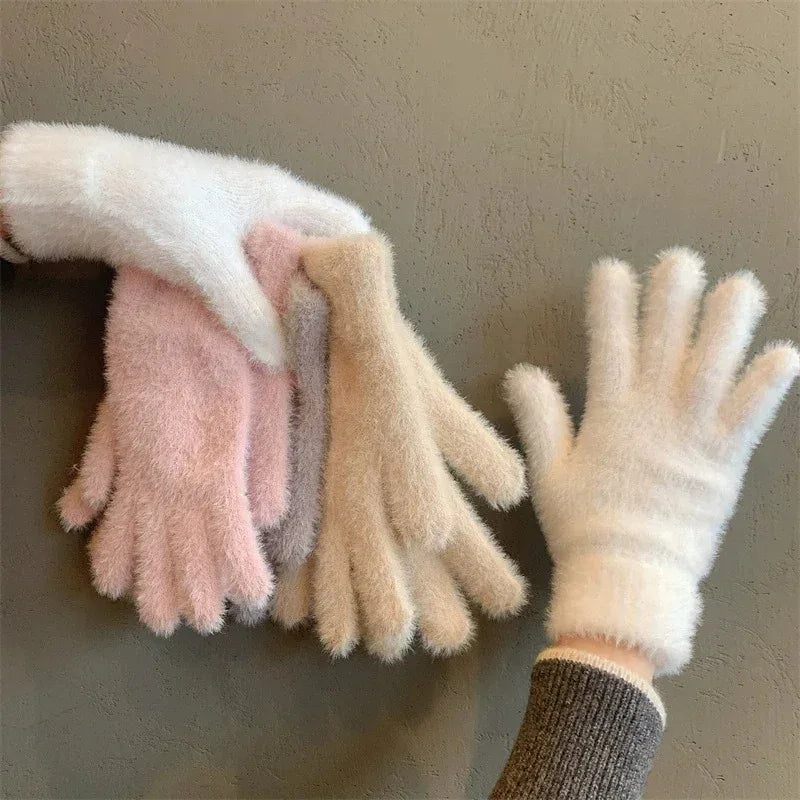 Women's Winter Gloves – Plush Warm Gloves for Cold Weather