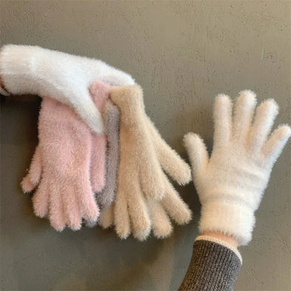 Women's Winter Gloves – Plush Warm Gloves for Cold Weather