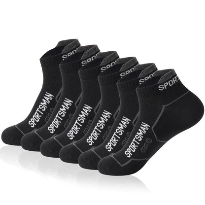 6 Pairs Men's Athletic Socks Breathable Low Cut Sports Socks