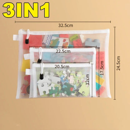 Mesh Zipper Storage Bag – Waterproof Organizer Pouch