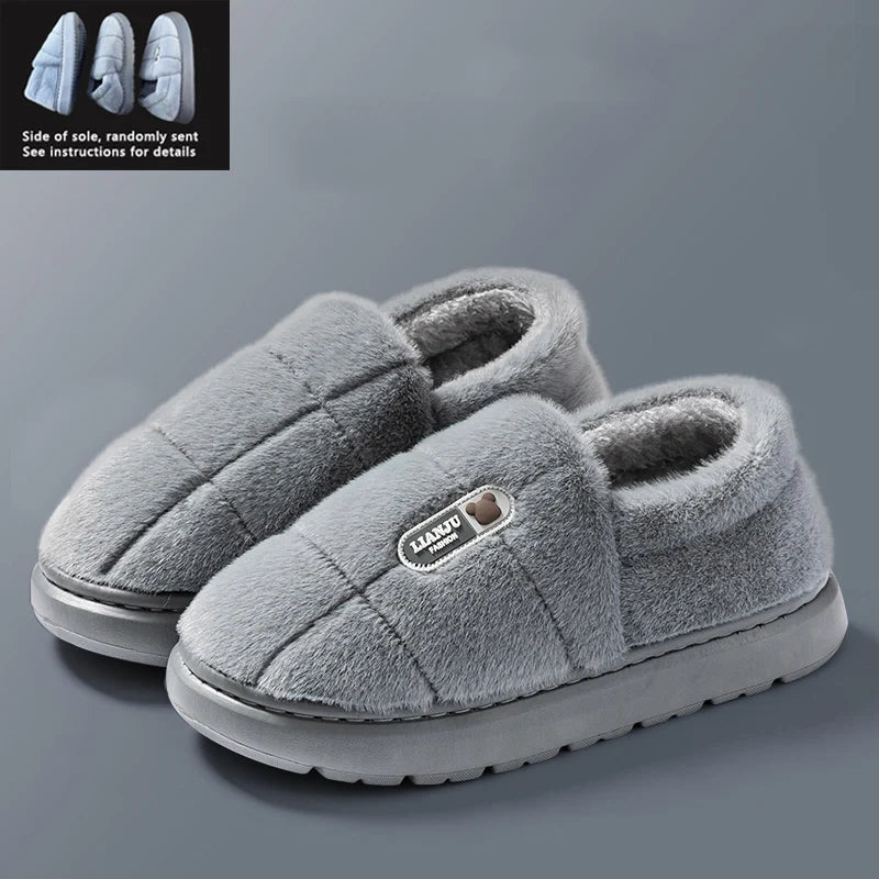 Winter House Slippers – Plush Warm Non-Slip Indoor Shoes