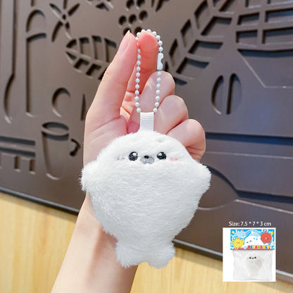 Seal Plush Keychain – Mini Animal Bag Charm and Plush Pendant
