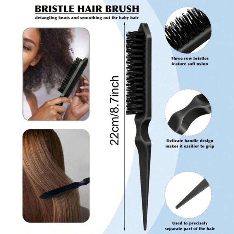 Slick Back Hair Brush – Smoothing Edge Control Brush