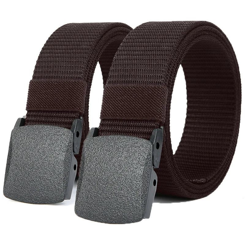 Men's Tactical Nylon Belt with Automatic Buckle for Outdoor Use