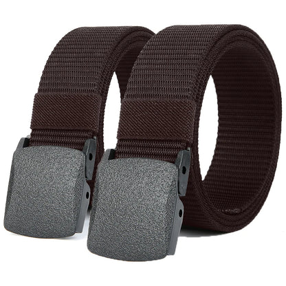 Men's Tactical Nylon Belt with Automatic Buckle for Outdoor Use