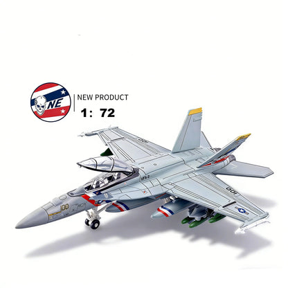 1:72 Scale F/A-18 Super Hornet Bounty Hunter VFA-2 Plastic Diecast Aircraft Model US Navy Fighter Jet Collectible Toy Gift