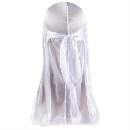 Silk Durag for Men Long Tail Wave Cap Head Wrap