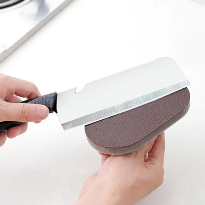 Emery Cleaning Sponge Brush with Handle for Kitchen and Bathroom
