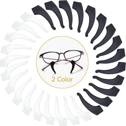 Silicone Glasses Ear Hooks Anti-Slip Eyewear Holders 1 Pair