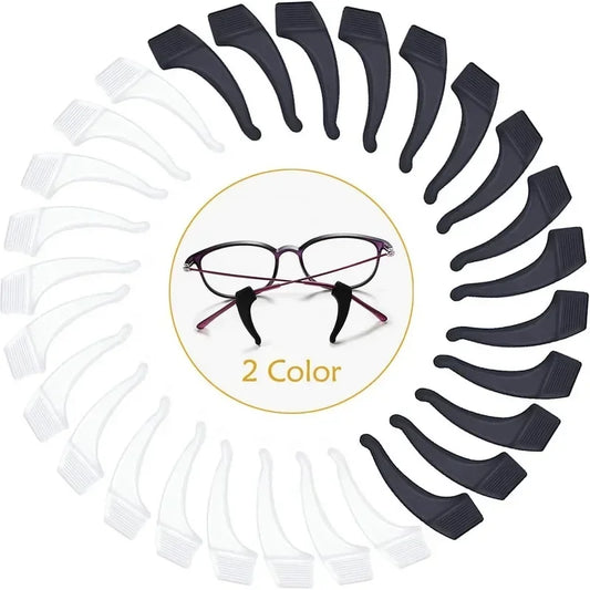 Silicone Glasses Ear Hooks Anti-Slip Eyewear Holders 1 Pair