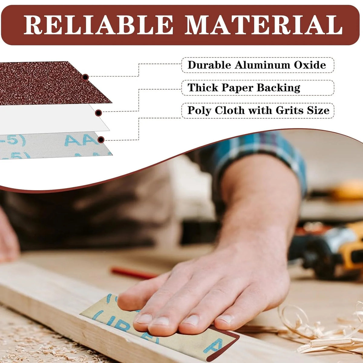 Emery Cloth Roll for Wood Sanding, Metal Polishing & DIY